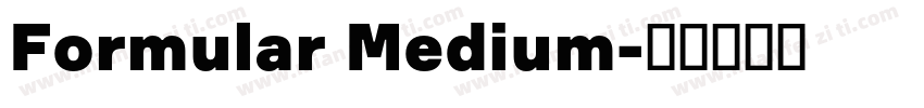 Formular Medium字体转换